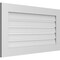 Ekena Millwork Vertical Surface Mount PVC Gable Vent: Functional, w/ 3-1/2"W x 1"P Standard Frame, 40"W x 22"H GVPVE40X2201SF - alternate 5